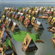 Illustration for article titled Instant floating cities for flooded neighborhoods